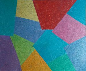 Geometric art.,. 2023., oil on canvas, 100x120 cm
